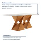 Conjunto Mesa Com Vidro E 8 Cadeiras 200cmx90cm Barcelona Yes