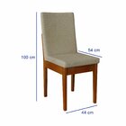 Conjunto Mesa Com Vidro Pés Madeira Maciça 6 Cadeiras Madeira