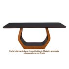 Conjunto Mesa Cristal Com 6 Cadeiras De Madeira Maciça E Esto