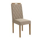 Conjunto Mesa Dalia Com 8 Cadeiras 80x135x135 Cm Euca/amêndoa