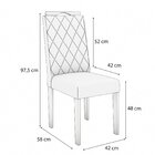 Conjunto Mesa Dalia Com 8 Cadeiras 80x135x135 Euca/cinza