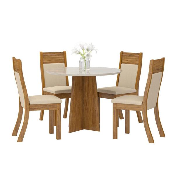 Conjunto Mesa Dalila E 4 Cad Roma Viero Imb/bld/ptl/off