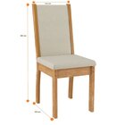 Conjunto Mesa Dani 1200 Com 4 Cadeiras Viena Mel
