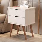 Conjunto Mesa De Cabeceira 2 Gavetas Geraldine Pérola