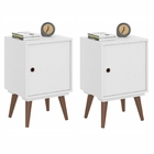 Conjunto Mesa De Cabeceira Adda Branco