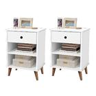 Conjunto Mesa De Cabeceira Argentina Branco