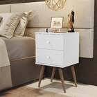 Conjunto Mesa De Cabeceira E Cômoda Candy Branco - Mania De M