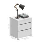 Conjunto Mesa De Cabeceira Hamilton Branco