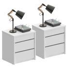 Conjunto Mesa De Cabeceira Hamilton Branco