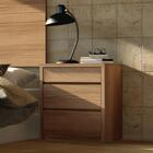 Conjunto Mesa De Cabeceira Hamilton Noce