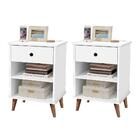 Conjunto Mesa De Cabeceira Londres Branco