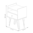 Conjunto Mesa De Cabeceira Monet Branco