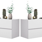 Conjunto Mesa De Cabeceira Para Quarto Casal De Parede Cor Br