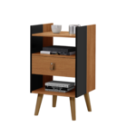 Conjunto Mesa De Cabeceira Preto Nature - Horse