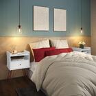 Conjunto Mesa De Cabeceira Renoir Branco