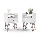 Conjunto Mesa De Cabeceira Renoir Branco