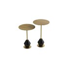 Conjunto Mesa De Canto Asti 65x40x40cm Lamina Natural