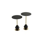 Conjunto Mesa De Canto Asti 65x40x40cm Preto