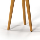 Conjunto Mesa De Canto Pe Palito 45x60 Altura Tripe Redonda M