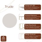 Conjunto Mesa De Canto Trude 55cm X 45cm X 45cm Branco/ Doura