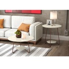 Conjunto Mesa De Centro E Apoio Liz Off White – Ej Móveis