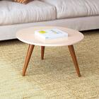 Conjunto Mesa De Centro E Lateral Redonda Andy Off White - Mo