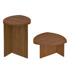 Conjunto Mesa De Centro E Mesa De Apoio Sydney Cedro