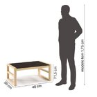 Conjunto Mesa De Centro E Mesa Lateral Madeira Maciça Guará C