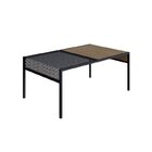 Conjunto Mesa De Centro E Mesa Lateral Sala De Estar York Ind