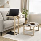 Conjunto Mesa De Centro E Mesa Sofá Lateral Madeira Maciça Gu