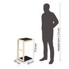 Conjunto Mesa De Centro E Mesa Sofá Lateral Madeira Maciça Gu