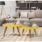 Conjunto Mesa De Centro Evie Amarelo