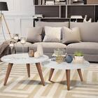 Conjunto Mesa De Centro Evie Branco