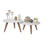 Conjunto Mesa De Centro Evie Branco