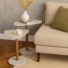 Conjunto Mesa De Centro Lateral De Canto Decorativo Mdf Off W