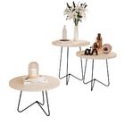 Conjunto Mesa De Centro Lateral E Apoio Com Pés De Ferro Péro