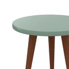 Conjunto Mesa De Centro Lateral E Apoio Verde Bellagio Legs P