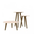 Conjunto Mesa De Centro, Mesa Lateral E Mesa De Apoio Vintage