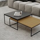 Conjunto Mesa De Centro Minori Maiori 35cm X 65cm X 90 Cm Nat