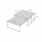 Conjunto Mesa De Centro Minori Maiori 35cm X 65cm X 90 Cm Nat