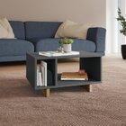 Conjunto Mesa De Centro Rack Com Nicho Para Tv De Até 50 Pole