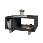 Conjunto Mesa De Centro Rack Com Nicho Para Tv De Até 50 Pole