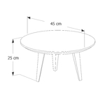 Conjunto Mesa De Centro Tesla - Preto / Legno