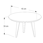 Conjunto Mesa De Centro Tesla - Preto / Legno