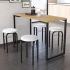 Conjunto Mesa De Cozinha Prattica Industrial 120cm Com 4 Banq