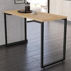 Conjunto Mesa De Cozinha Prattica Industrial 120cm Com 4 Banq