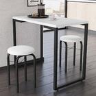 Conjunto Mesa De Cozinha Prattica Industrial 90cm Com 2 Banqu