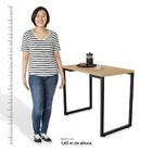 Conjunto Mesa De Cozinha Prattica Industrial 90cm E 2 Cadeira