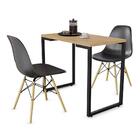 Conjunto Mesa De Cozinha Prattica Industrial 90cm E 2 Cadeira