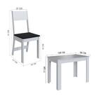 Conjunto Mesa De Jantar 108cm Com 4 Cadeiras Multimóveis Cr50